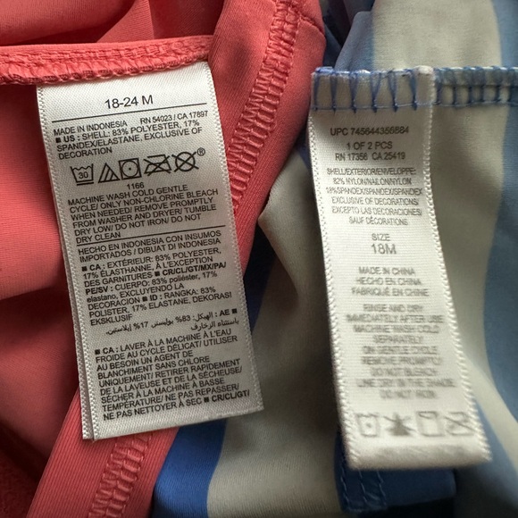 LITTLE ME & OLD NAVY Swim Set.  Size Baby 18-24 - Picture 5 of 5